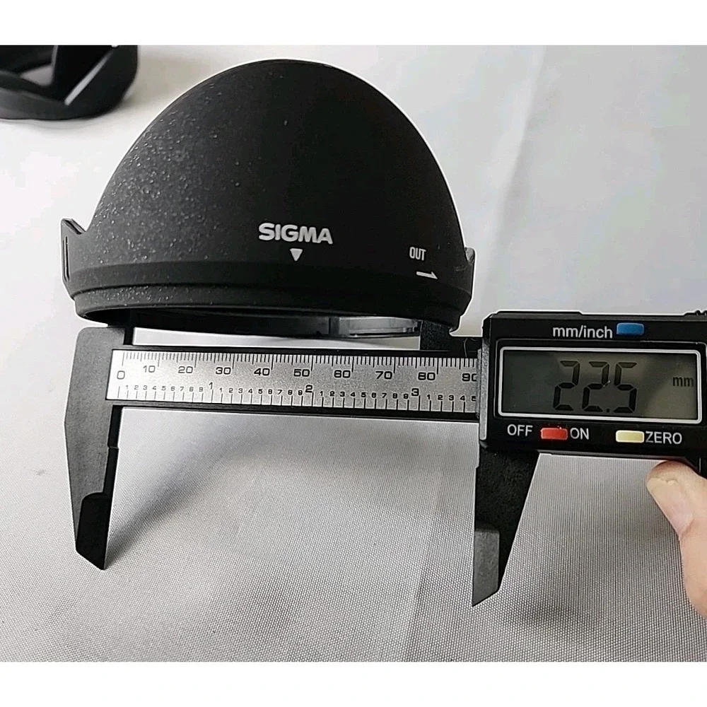 Lot 3 Sigma Camera Lens Hoods OEM Wide-Angle & Standard *See Measurements Black